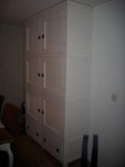 6 deurs kast, white wash