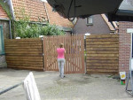 Maken en monteren hardhouten hek 3